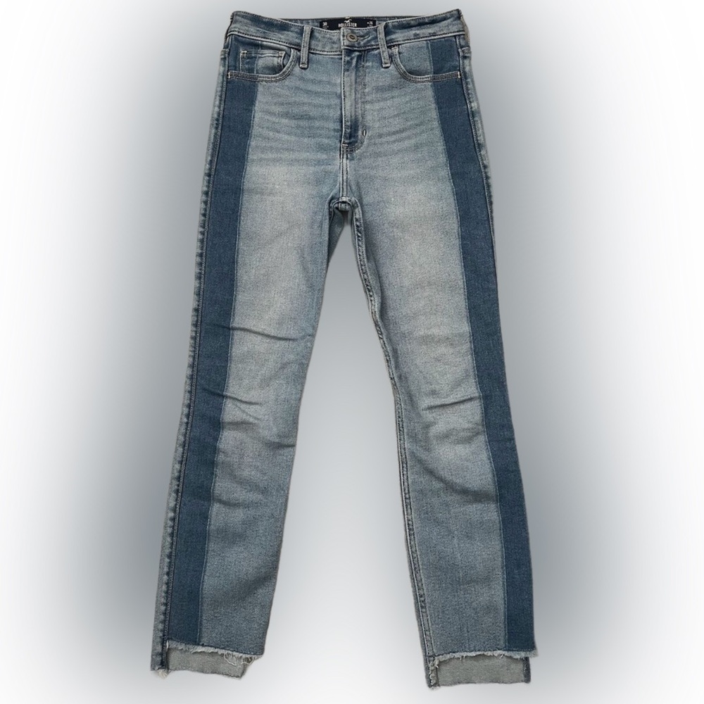 HOLLISTER Blue Two Tone Size 5 Ultra High Rise Super Skinny Jeans